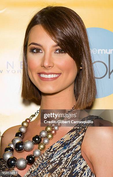 Miss Universe 2009 Stephanie Fernandez attends the "The mun2 Look" VIP Launch Party at 1OAK on January 20, 2010 in New York City.
