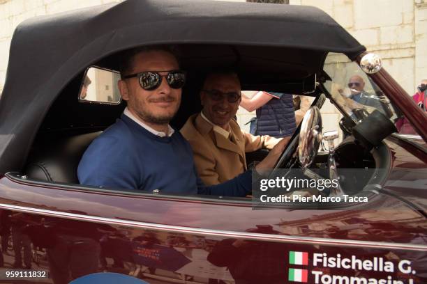Giancarlo Fisichella attends the 1000 Miles Historic Road Race on May 16, 2018 in Brescia, Italy.