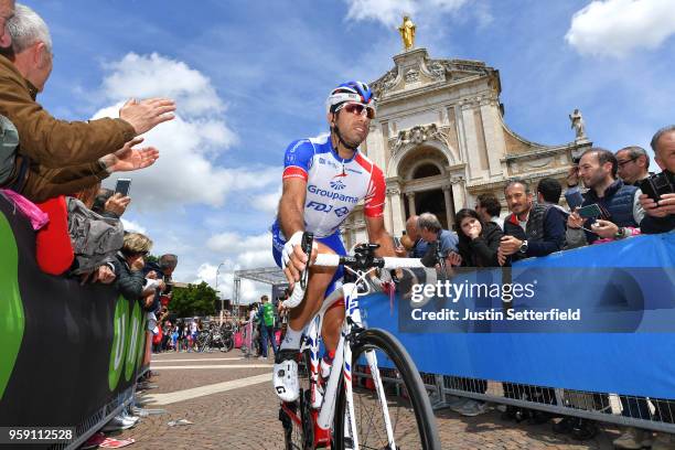 Start / William Bonnet of France and Team Groupama-FDJ / Basilica di Santa Maria degli Angeli / Assisi City / Public / Fans / during the 101st Tour...