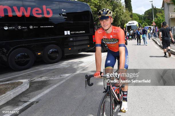 Start / Niccolo Bonifazio of Italy and Team Bahrain-Merida / Assisi City / during the 101st Tour of Italy 2018, Stage 11 a 156km stage from Assisi to...