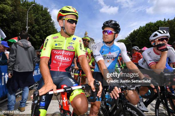 Start / Edoardo Zardini of Italy and Team Wilier Triestina-Selle Italia / Kristian Sbaragli of Italy and Team Israel Cycling Academy / Basilica di...