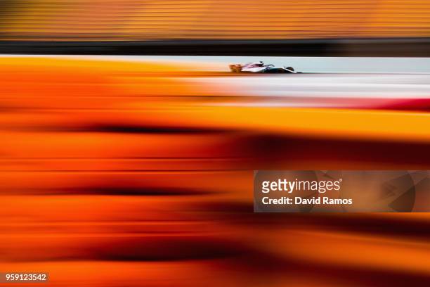 Valtteri Bottas driving the Mercedes AMG Petronas F1 Team Mercedes WO9 on track during day two of F1 testing at Circuit de Catalunya on May 16, 2018...