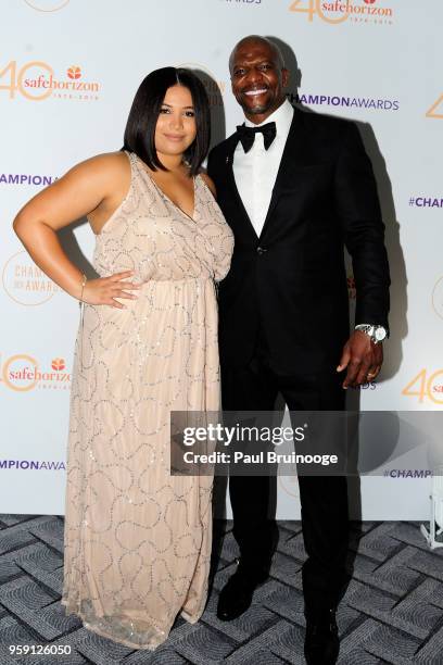 Azriel Crews and Terry Crews attend Safe Horizon's Champion Awards at The Ziegfeld Ballroom on May 15, 2018 in New York City.
