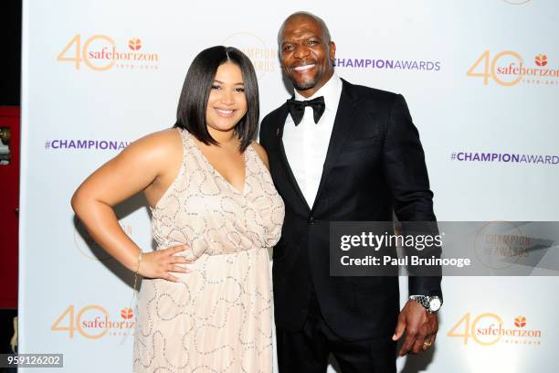 Azriel Crews and Terry Crews attend Safe Horizon's Champion Awards at The Ziegfeld Ballroom on May 15, 2018 in New York City.