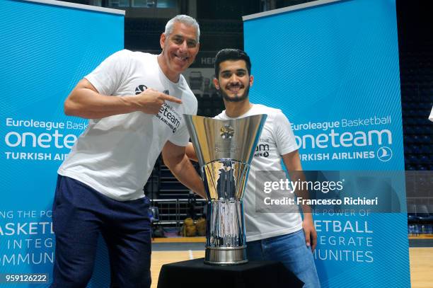 Joe Arlauckas, Euroleague Basketball Ambassador during the 2018 Turkish Airlines EuroLeague F4 One Team Welcome Session for Volunteers at Aleksandar...