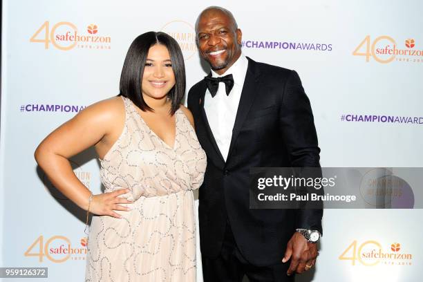 Azriel Crews and Terry Crews attend Safe Horizon's Champion Awards at The Ziegfeld Ballroom on May 15, 2018 in New York City.