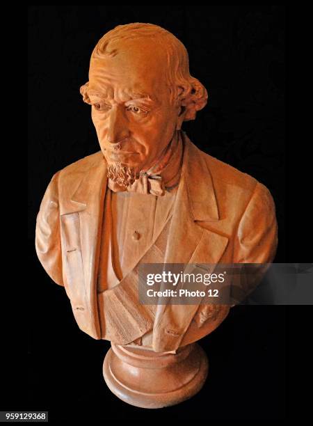 Portrait bust of Benjamin Disraeli, 1st Earl of Beaconsfield KG PC FRS was a British Conservative politician and writer, who twice served as Prime...