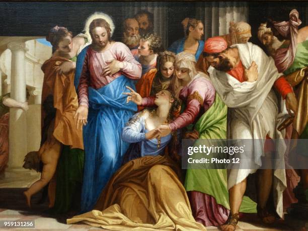 Painting titled 'The Conversion of Mary Magdalene' by Paolo Veronese an Italian Renaissance painter. Dated 16th Century.