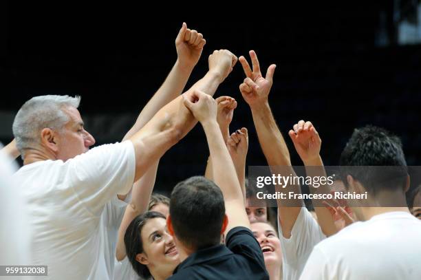 Joe Arlauckas, Euroleague Basketball Ambassador during the 2018 Turkish Airlines EuroLeague F4 One Team Welcome Session for Volunteers at Aleksandar...