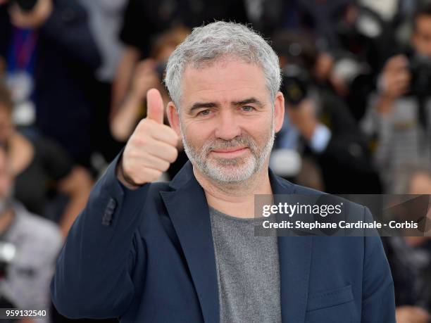 Stephane Brize attends the photocall for the "In War " film during the 71st annual Cannes Film Festival at Palais des Festivals on May 16, 2018 in...