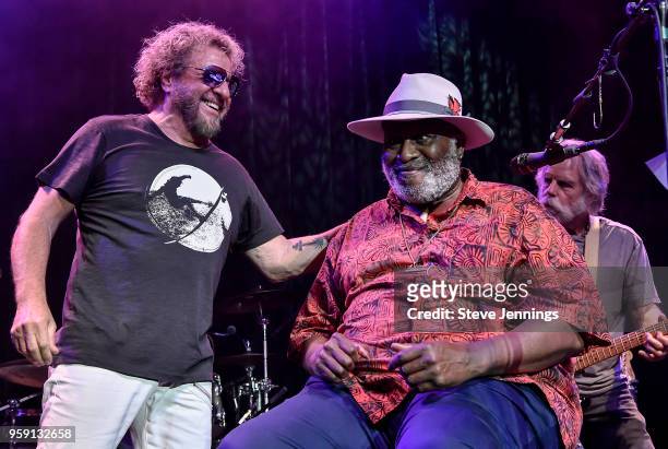 Sammy Hagar celebrates the 76th birthday of Taj Mahal at the 5th Annual Acoustic-4-A-Cure, a concert benefiting the Pediatric Cancer Program at UCSF...