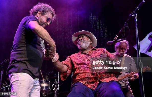 Sammy Hagar celebrates the 76th birthday of Taj Mahal at the 5th Annual Acoustic-4-A-Cure, a concert benefiting the Pediatric Cancer Program at UCSF...