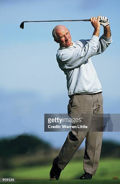 Jay Dolan III of the USA in action during the De Vere Hotels Seniors Classic held at the De Vere Slayley Hall Golf Course, in Hexham, England. \...