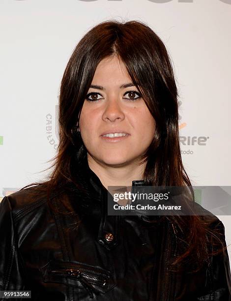 Spanish singer Vanesa Martin attends Cadena Dial 2009 Awards press conference at Ifema on January 21, 2010 in Madrid, Spain.