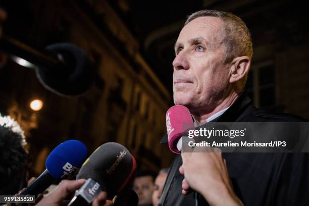 François Molins, public prosecutor of Paris, addresses the media after the knife attack at Monsigny street and Saint Augustin street, on May 12, 2018...