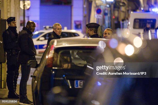 François Molins, public prosecutor of Paris, intervene after the knife attack at Monsigny street and Saint Augustin street, on May 12, 2018 in Paris,...