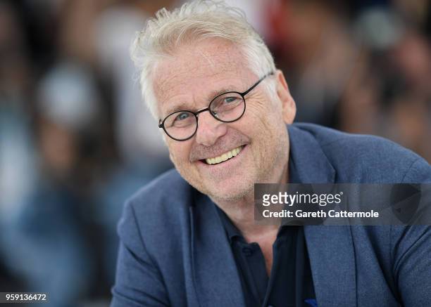 European MP Daniel Cohn-Bendit attends the "La Traversee" Photocall during the 71st annual Cannes Film Festival at Palais des Festivals on May 16,...