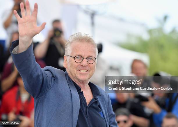 European MP Daniel Cohn-Bendit attends the "La Traversee" Photocall during the 71st annual Cannes Film Festival at Palais des Festivals on May 16,...