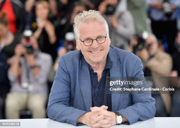 European MP Daniel Cohn-Bendit attends the "La Traversee" Photocall during the 71st annual Cannes Film Festival at Palais des Festivals on May 16,...