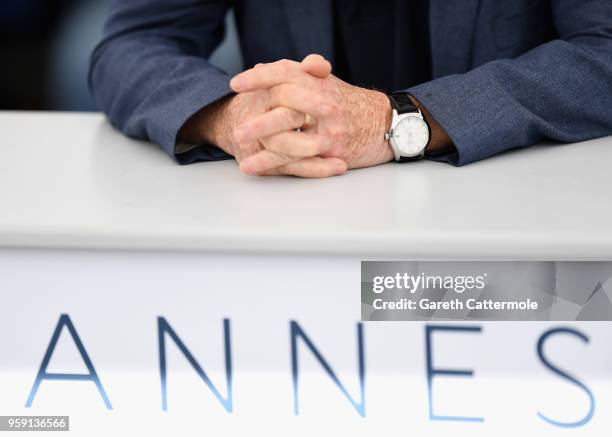 European MP Daniel Cohn-Bendit, detail, attends the "La Traversee" Photocall during the 71st annual Cannes Film Festival at Palais des Festivals on...