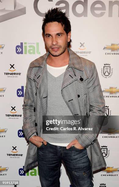 Spanish singer David de Maria attends Cadena Dial 2009 Awards press conference at Ifema on January 21, 2010 in Madrid, Spain.