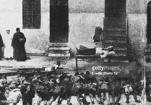 Victims of one of the numerous massacres in Armenia. 1915.