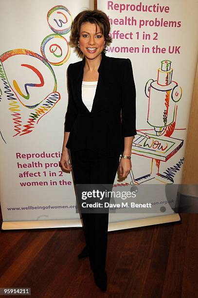 Kate Silverton attends the Wellbeing of Women Debate at the Royal College of Obstetricians and Gynaecologists on January 21, 2010 in London, England.