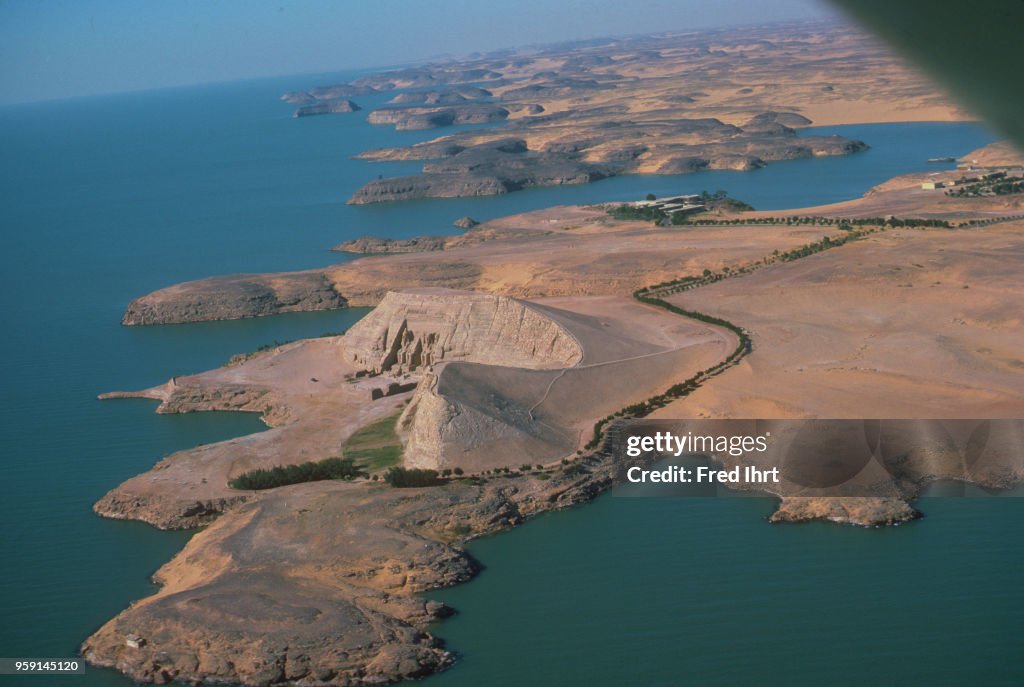 Temple of Pharaoh Ramesses II, Abu Simbel, Egypt, 1977,...