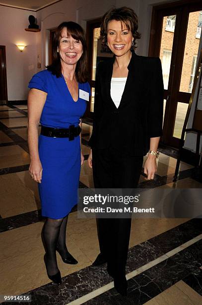 Kay Burley and Kate Silverton attend the Wellbeing of Women Debate at the Royal College of Obstetricians and Gynaecologists on January 21, 2010 in...