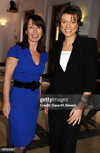 Kay Burley and Kate Silverton attend the Wellbeing of Women Debate at the Royal College of Obstetricians and Gynaecologists on January 21, 2010 in...