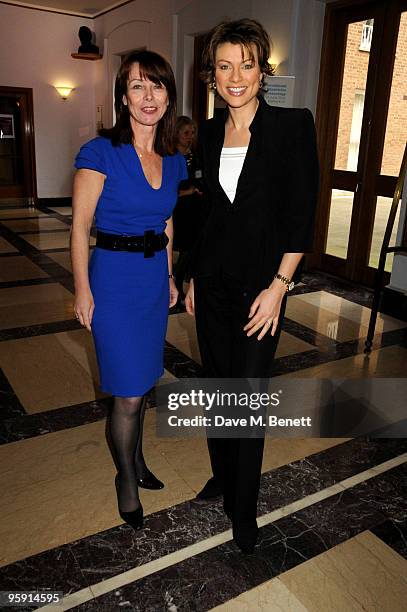 Kay Burley and Kate Silverton attend the Wellbeing of Women Debate at the Royal College of Obstetricians and Gynaecologists on January 21, 2010 in...