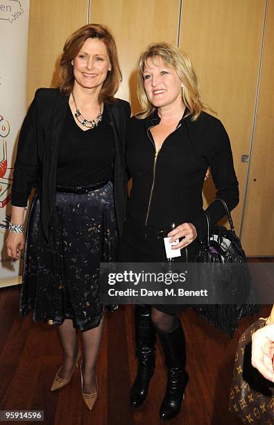 Sarah Brown and Amanda Ross attend the Wellbeing of Women Debate at the Royal College of Obstetricians and Gynaecologists on January 21, 2010 in...