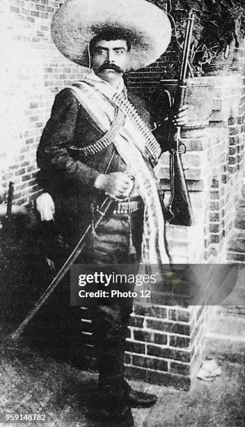 Mexico; Emiliano Zapata, revolutionary against the Profirio Diaz dictatorship c.1910.