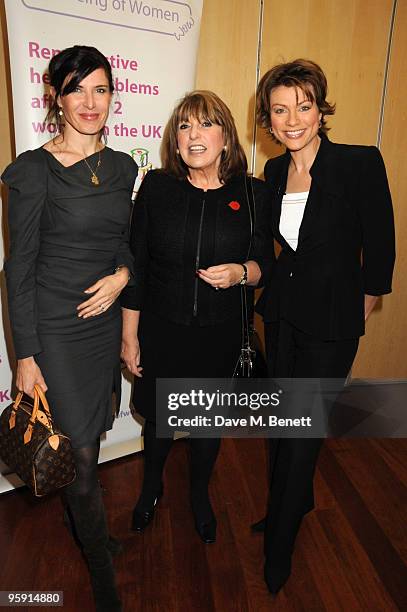 Ronni Ancona, Eve Pollard and Kate Silverton attend the Wellbeing of Women Debate at the Royal College of Obstetricians and Gynaecologists on January...