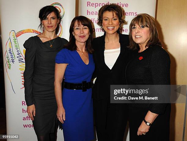 Ronni Ancona, Kay Burley, Kate Silverton and Eve Pollard attend the Wellbeing of Women Debate at the Royal College of Obstetricians and...