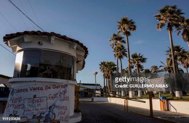 View of the residential area where Thomas Markle, the father of Meghan Markle, lives in San Antonio del Mar, Rosarito, Baja California state, Mexico...