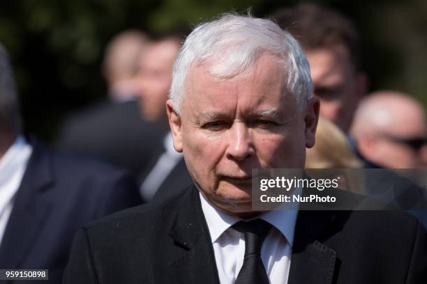 Jaroslaw Kaczynski in Warsaw, Poland on 10 April 2018