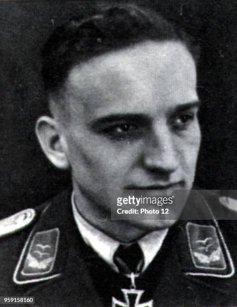 Hans-Ulrich Rudel ; Germany's most decorated; soldier during World War II.