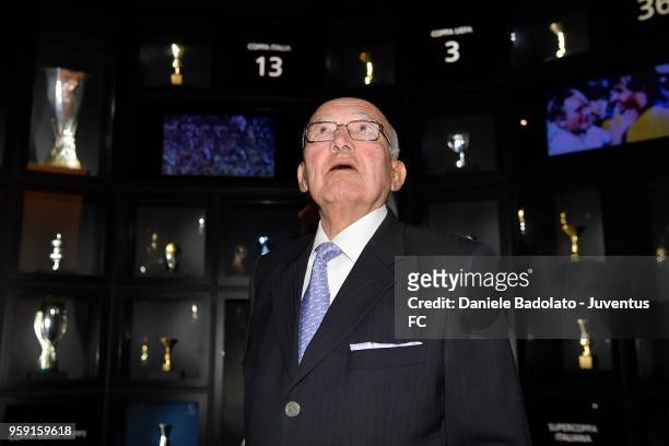 Former football player Luis del Sol is seen during his visit at Juventus Museum on May 16, 2018 in Turin, Italy.