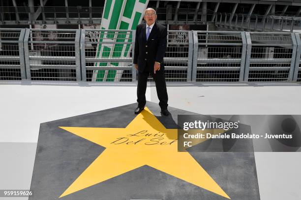 Former football player Luis del Sol is seen during his visit at Juventus Museum on May 16, 2018 in Turin, Italy.