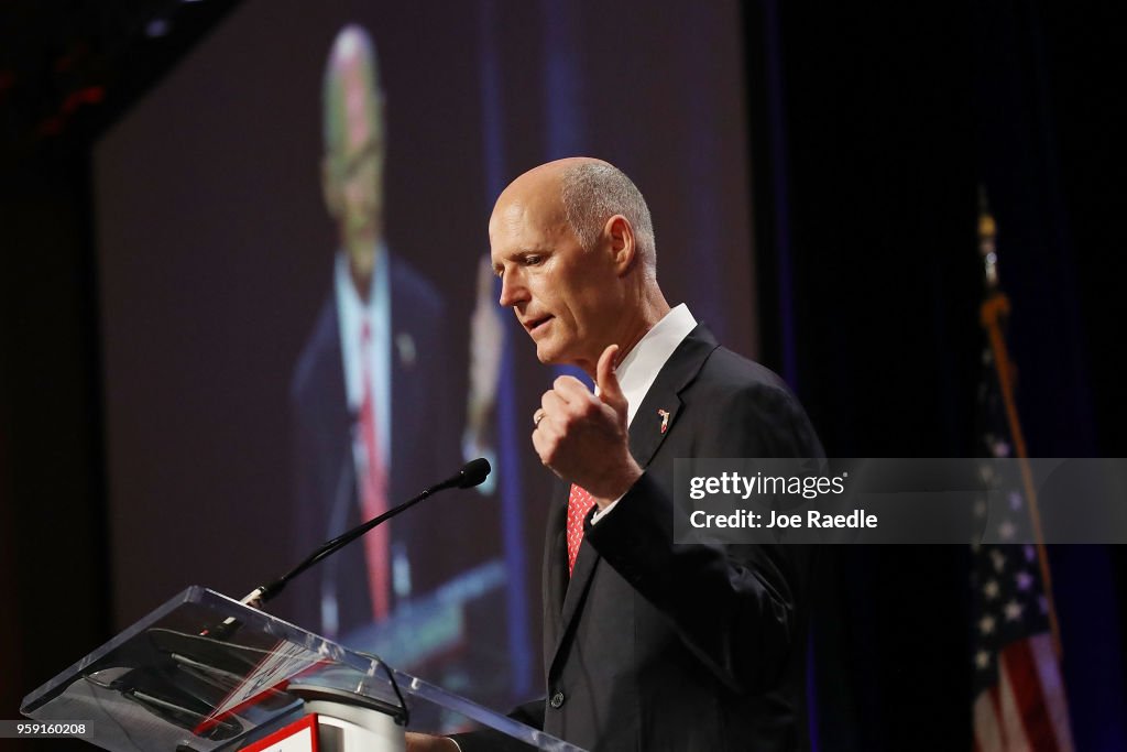 Governor Scott Speaks At Hurricane Conference In West Palm Beach