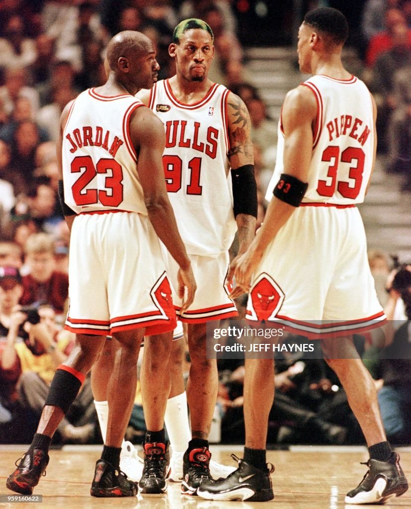 Jordan Pippen Rodman Vector Dennis Rodman Of The Chicago Bulls