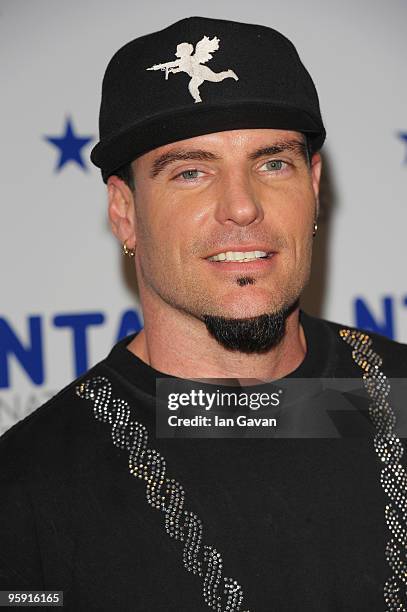 Rapper Vanilla Ice appears backstage at the National Television Awards held at O2 Arena on January 20, 2010 in London, England.