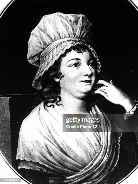 Charlotte de Corday d'Armans . A French royalist, she murdered Marat in his bath in 1793.