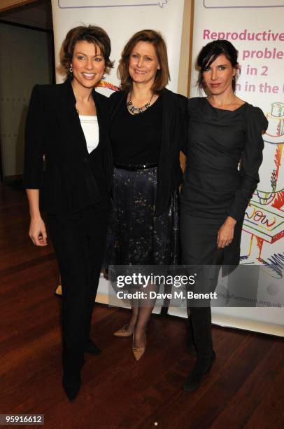 Ronni Ancona, Sarah Brown and Kate Silverton attend the Wellbeing of Women Debate at the Royal College of Obstetricians and Gynaecologists on January...