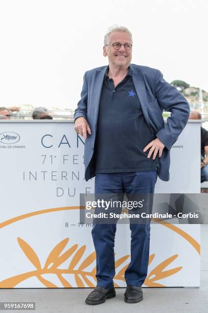 Daniel Cohn-Bendit attends the "La Traversee" Photocall during the 71st annual Cannes Film Festival at Palais des Festivals on May 16, 2018 in...