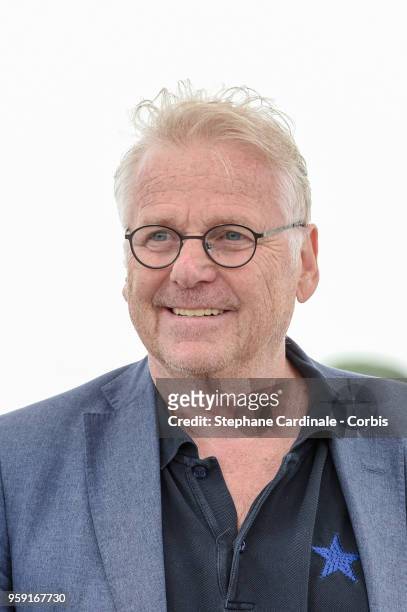 Daniel Cohn-Bendit attends the "La Traversee" Photocall during the 71st annual Cannes Film Festival at Palais des Festivals on May 16, 2018 in...