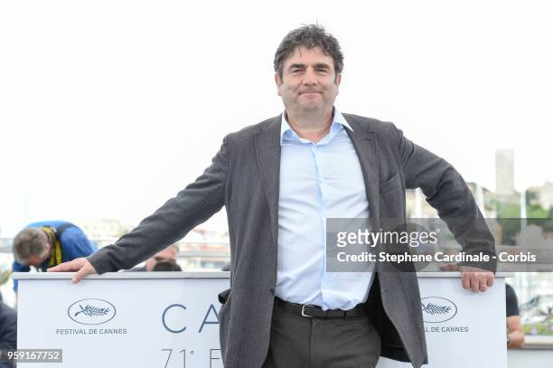 Romain Goupil attends the "La Traversee" Photocall during the 71st annual Cannes Film Festival at Palais des Festivals on May 16, 2018 in Cannes,...