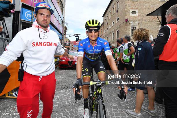 Arrival / Johan Esteban Chaves Rubio of Colombia and Team Mitchelton-Scott Blue Mountain Jersey / Celebration / during the 101st Tour of Italy 2018,...