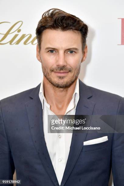 Model Alex Lundqvist attends the New York screening of "Book Club" at City Cinemas 123 on May 15, 2018 in New York City.